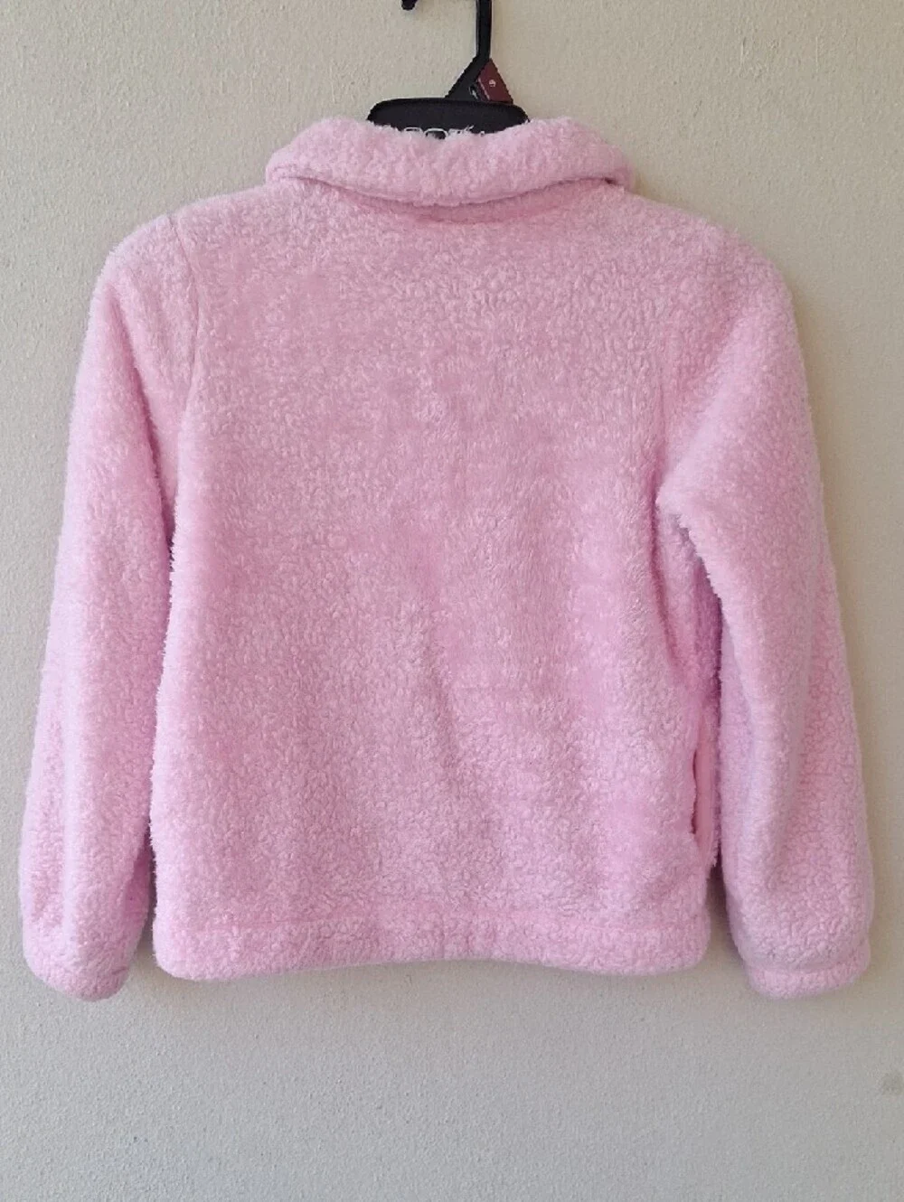 Lilly Pulitzer Girls' Cozy Pink Sherpa Full Zip Pockets Jacket Size L 8-10
